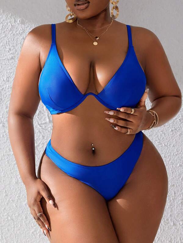 Biquíni Underwire Sustentação Alta Cobertura Modelador Plus Size