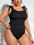 Maiô Regata Modelador Com Amarração Nos Ombros Plus Size