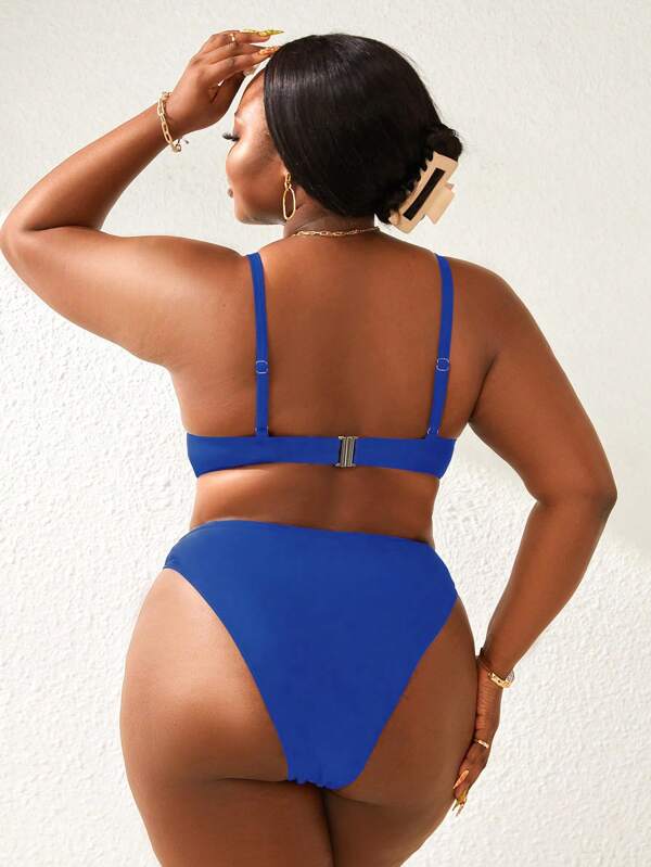 Biquíni Meia Taça Sustentação Cintura Alta Modelador Plus Size