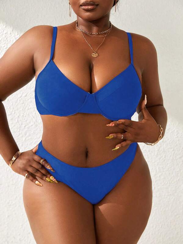 Biquíni Meia Taça Sustentação Cintura Alta Modelador Plus Size