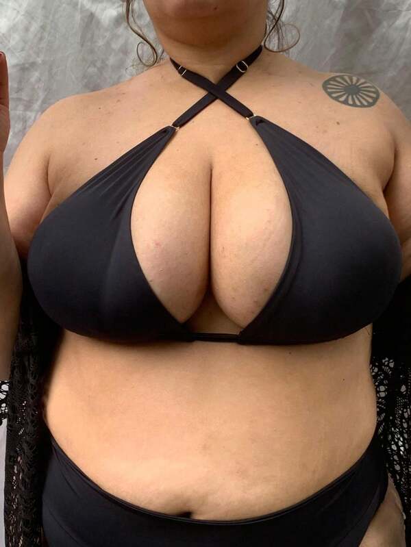 Biquíni Cortininha Cintura Alta Alta Cobertura Plus Size