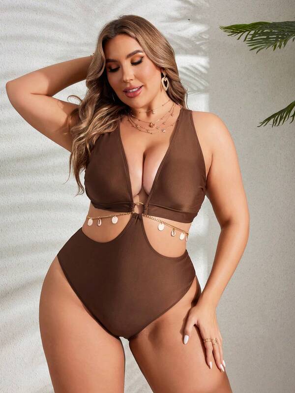 Maiô Engana Mamãe Modelador Com Argolas E Aviamentos Plus Size