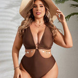 Maiô Engana Mamãe Modelador Com Argolas E Aviamentos Plus Size