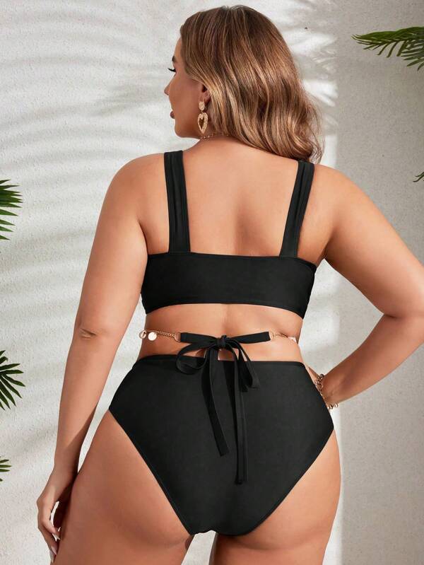 Maiô Engana Mamãe Modelador Com Argolas E Aviamentos Plus Size
