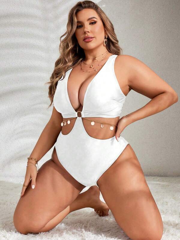 Maiô Engana Mamãe Modelador Com Argolas E Aviamentos Plus Size