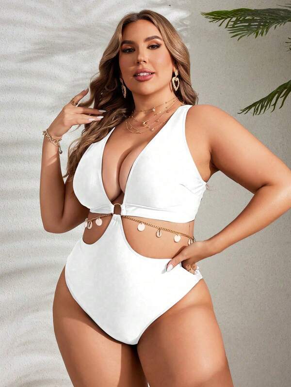 Maiô Engana Mamãe Modelador Com Argolas E Aviamentos Plus Size