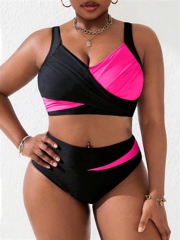 Biquíni Transpassado Sustentação Cintura Alta Plus Size