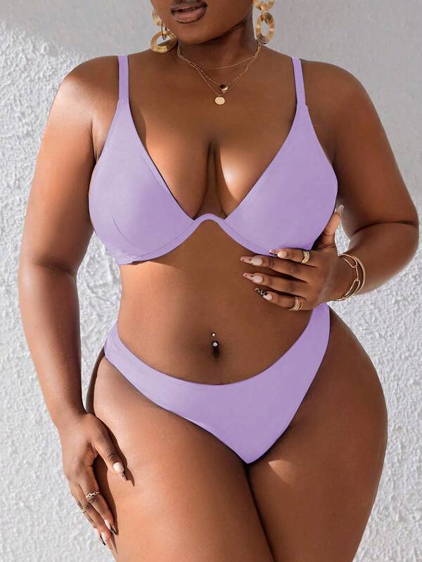 Biquíni Underwire Sustentação Alta Cobertura Modelador Plus Size