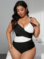 Maiô Transpassado Transparência Modelador Clássico Plus Size