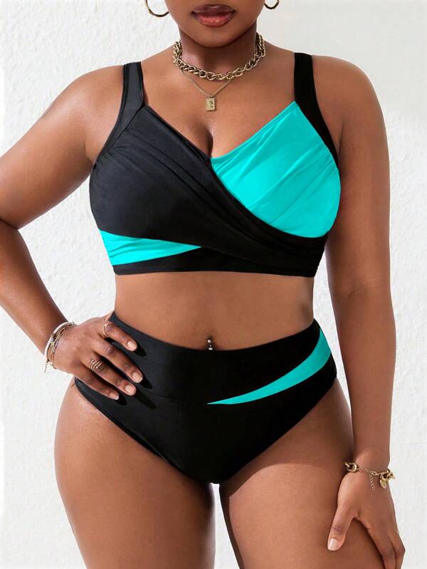 Biquíni Transpassado Sustentação Cintura Alta Plus Size