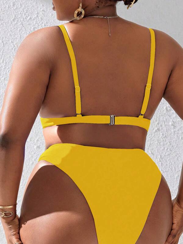 Biquíni Underwire Sustentação Alta Cobertura Modelador Plus Size