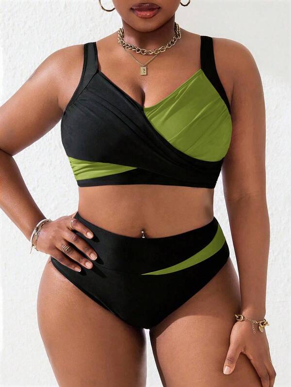 Biquíni Transpassado Sustentação Cintura Alta Plus Size