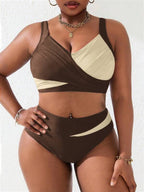 Biquíni Transpassado Sustentação Cintura Alta Plus Size
