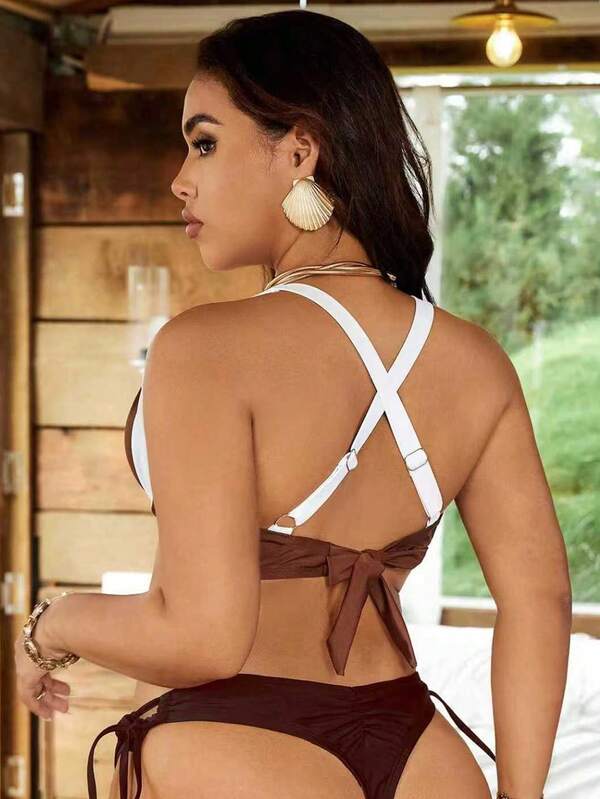 Biquíni Underwire Sustentação Com Amarração Lateral Plus Size