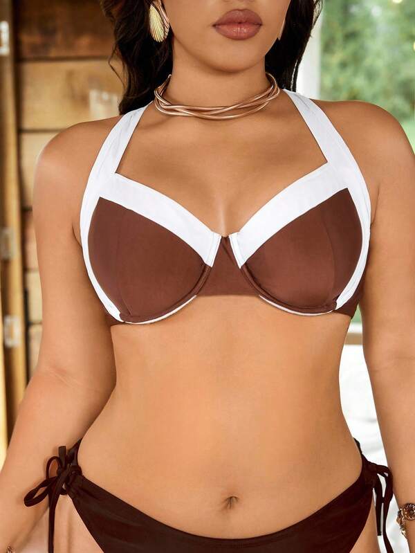 Biquíni Underwire Sustentação Com Amarração Lateral Plus Size