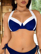 Biquíni Underwire Sustentação Com Amarração Lateral Plus Size