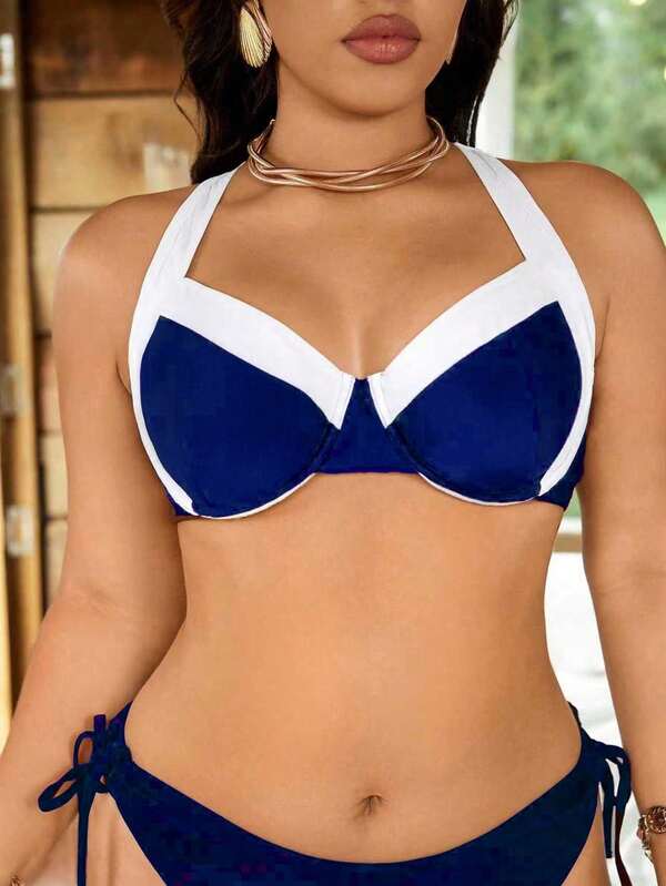 Biquíni Underwire Sustentação Com Amarração Lateral Plus Size