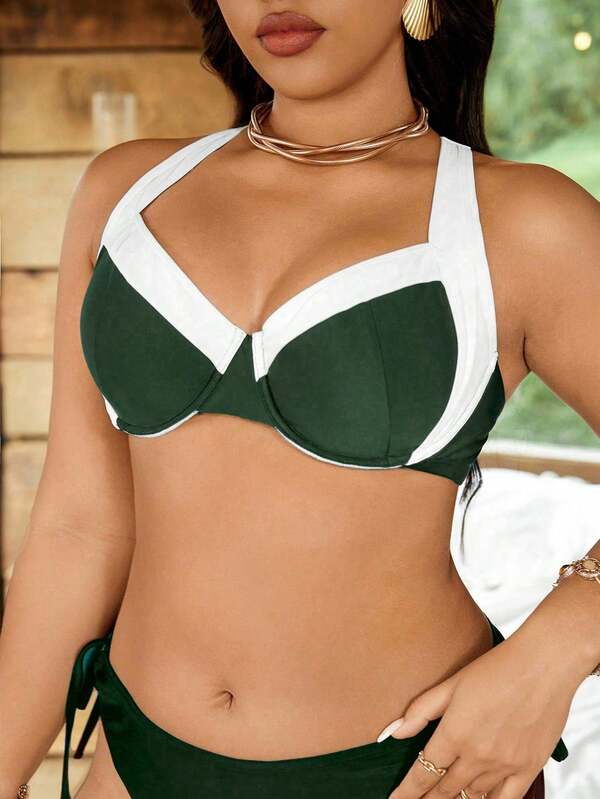 Biquíni Underwire Sustentação Com Amarração Lateral Plus Size