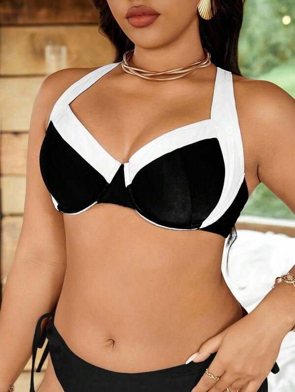 Biquíni Underwire Sustentação Com Amarração Lateral Plus Size