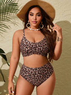 Biquíni Transpassado Cintura Alta Drapeado Modelador Plus Size